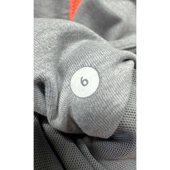 Lululemon Jacket‎ Gray Orange Long Sleeve Active Size 6 Women's Gym Pockets Logo - Picture 7 of 7